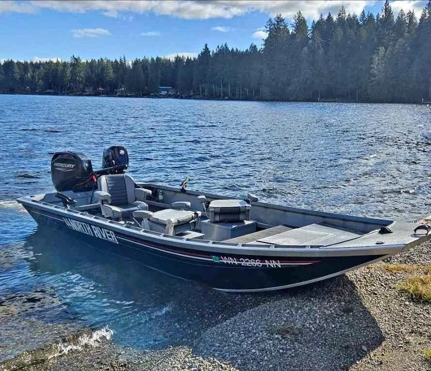 1999 North River Aluminum Boat with New Motors