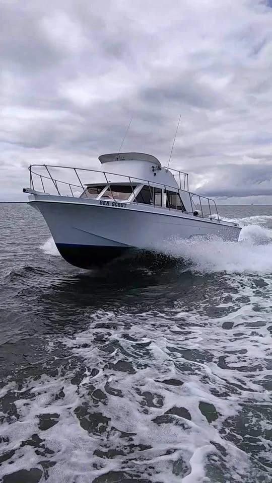 1968 Uniflite Sport Fisherman 36 Sports Sedan