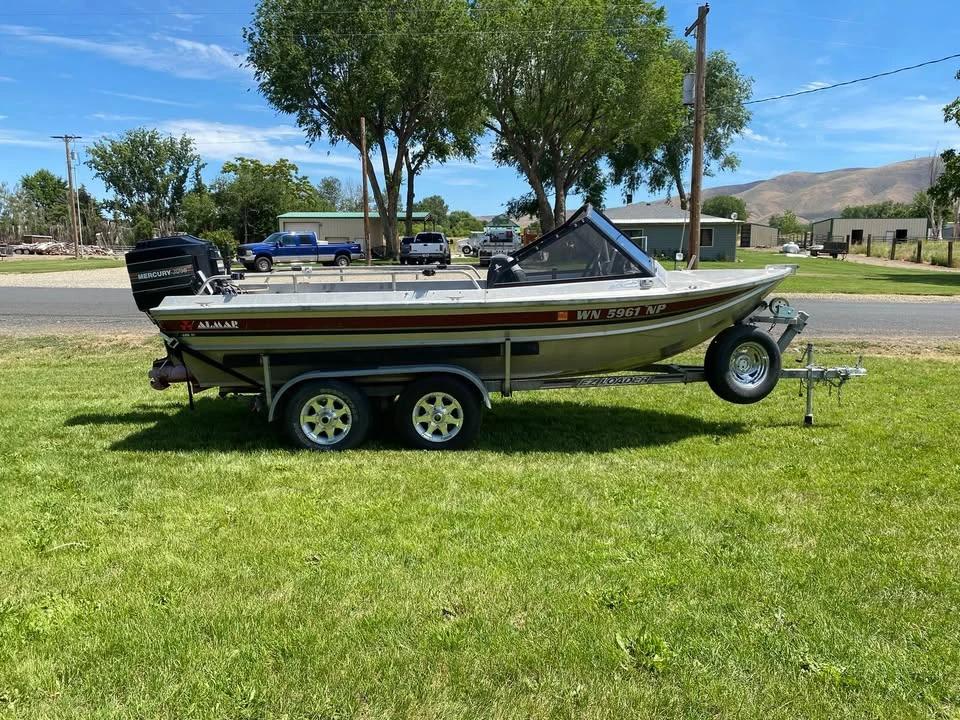 1990 ALMAR M 17ft aluminum water jet Almar Jetline