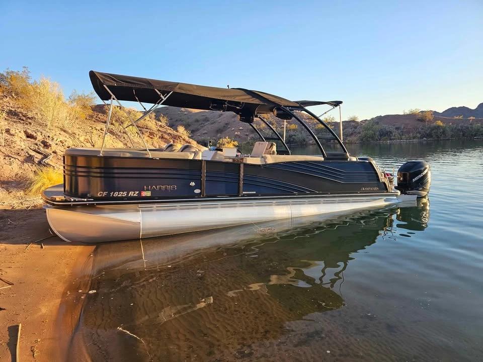 2018 HARRIS TRITOON PONTOON BOAT TWIN 350 HP ENGINES MasterCraft ProStar 190