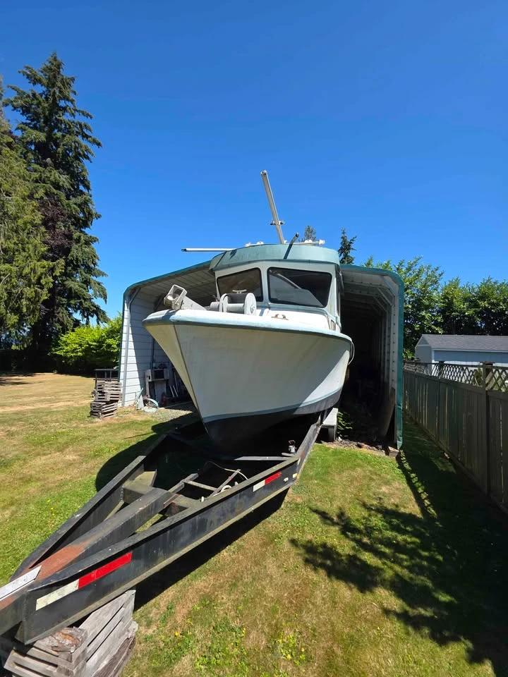 1985 Commercial fishing boat sternpicker Wegley 32
