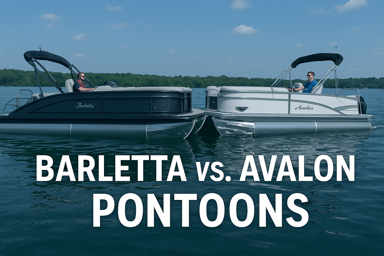Barletta vs Avalon pontoon boats on Arizona lake – comparison of luxury pontoons for Phoenix and Lake Havasu boaters