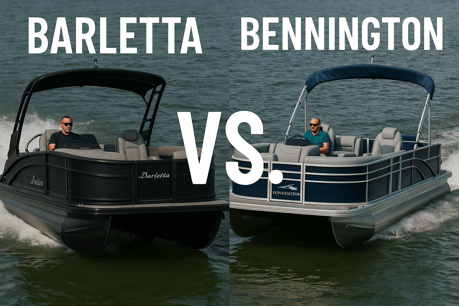 Barletta vs Bennington pontoon boats on the water – comparing luxury pontoons for Arizona boaters and Lake Havasu buyers